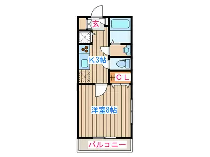 シャト-・マルゴ-(1K/4階)の間取り写真