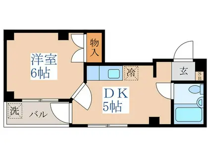 コーポヤマダ(1DK/3階)の間取り写真