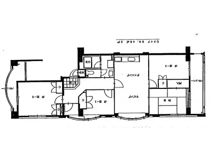 ゼンコウコーポラス8号館(4LDK/4階)の間取り写真