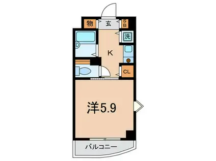 第3大森マンション(1K/4階)の間取り写真