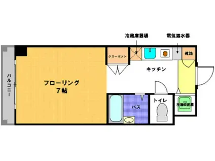 ウィンディ湘南(ワンルーム/7階)の間取り写真