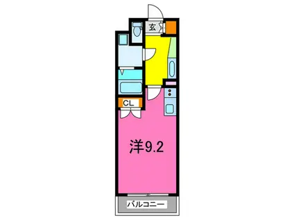 ラフィネジュ板橋駅前(ワンルーム/5階)の間取り写真