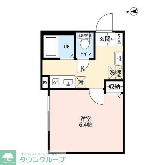 エクセラン松戸II(1K/3階)の間取り写真