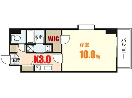 第23やたがいビル(1K/7階)の間取り写真