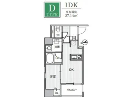 WEAVE PLACE -OMORI大森(1K/4階)の間取り写真