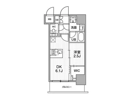 SYFORME木場 SYFORME木場(1DK/10階)の間取り写真