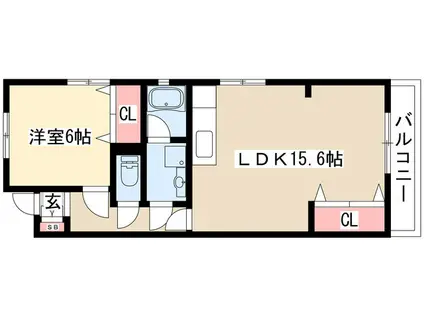 コンフォートヒル名東(1LDK/2階)の間取り写真