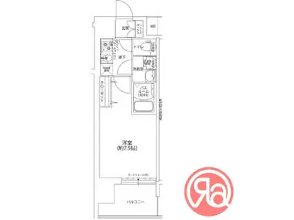 LOUIS RESIDENCE 天王寺町北(1K/10階)の間取り写真