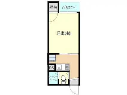 コーポ88(1K/2階)の間取り写真