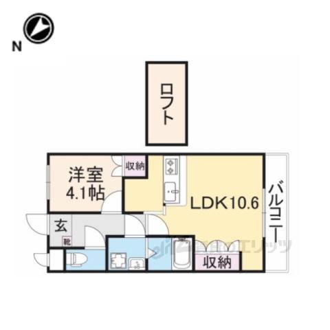 シャルマンコート2番館(1LDK/2階)の間取り写真