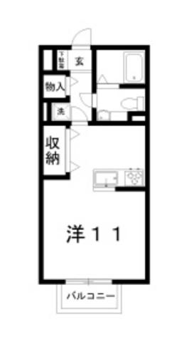 シャルマンコーポM(ワンルーム/2階)の間取り写真