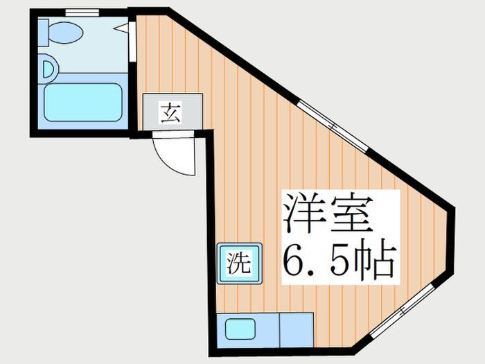エクセル田無(ワンルーム/1階)の間取り写真