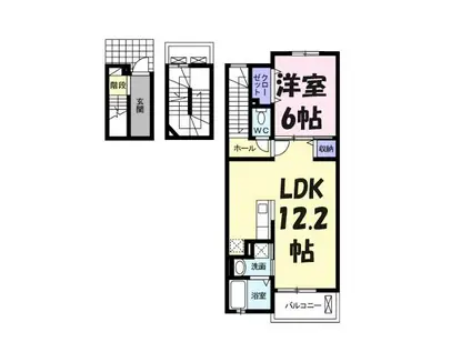 パークビレッジ春日部Ⅱ(1LDK/3階)の間取り写真