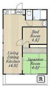 東北ハイツ(2LDK/2階)の間取り写真