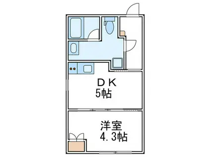 PRIMAL SHIN-KOENJI(1DK/3階)の間取り写真