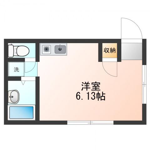 ステラファースト草薙(ワンルーム/2階)の間取り写真