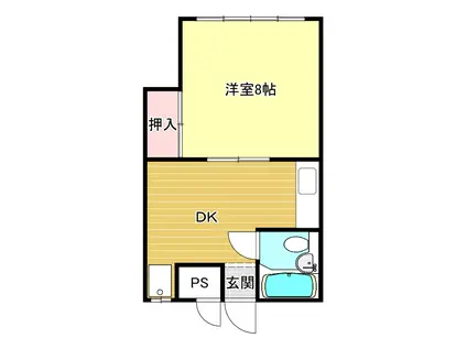 メゾン箕面(1DK/1階)の間取り写真