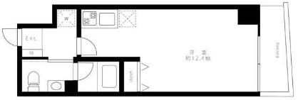 リヴィエールキワ(ワンルーム/3階)の間取り写真
