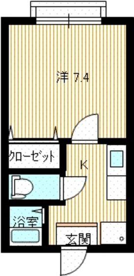 セジュールほのか(1K/1階)の間取り写真