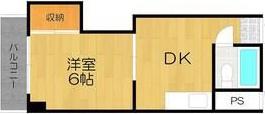 レクシア西中島III(1DK/8階)の間取り写真