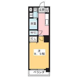 ARTIZA鶴舞(1K/11階)の間取り写真