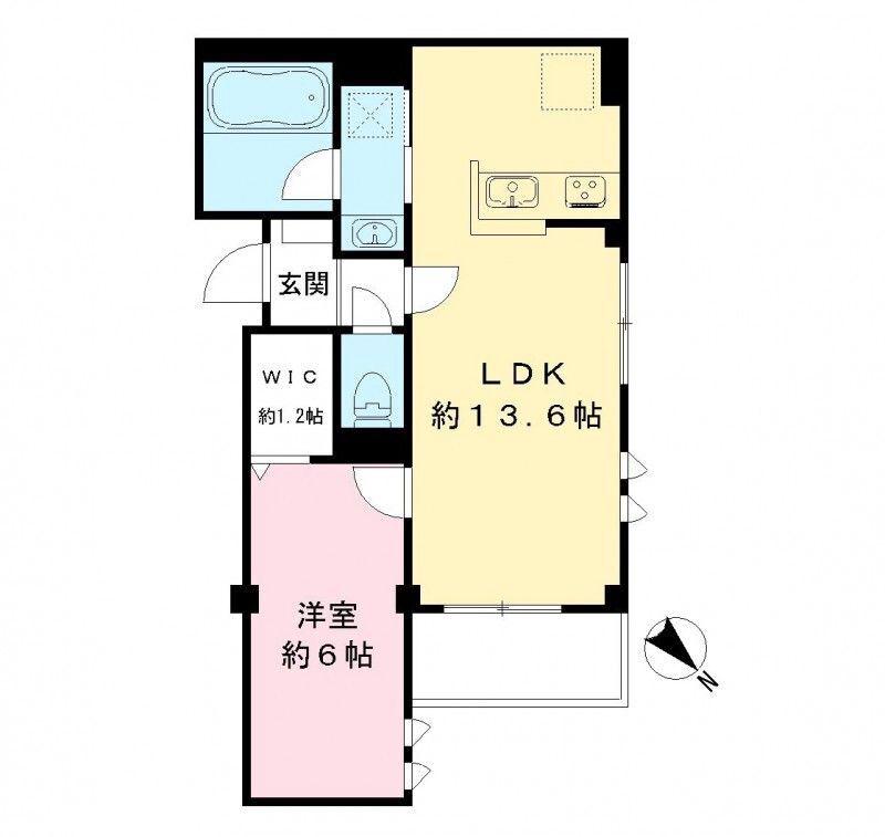 MIRAI ミライ(1LDK/2階)の間取り写真