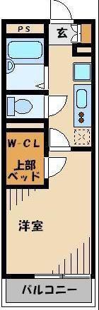 レオパレスKOIWAI(1K/1階)の間取り写真