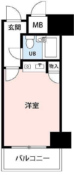 ダイアパレス塚本II番館(ワンルーム/7階)の間取り写真