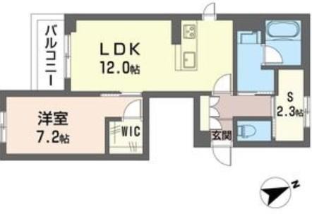 ブレス幕張本郷(1LDK/3階)の間取り写真