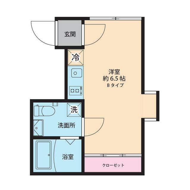 EN CASA久が原(ワンルーム/3階)の間取り写真