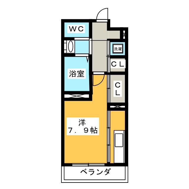 アンジュール(1K/3階)の間取り写真