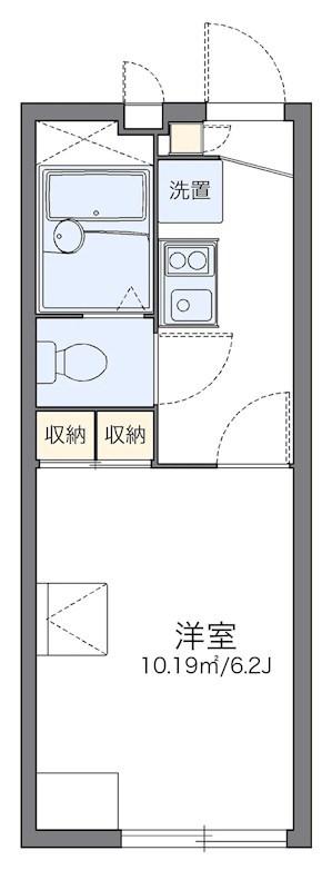 レオパレスARKADIA(1K/1階)の間取り写真