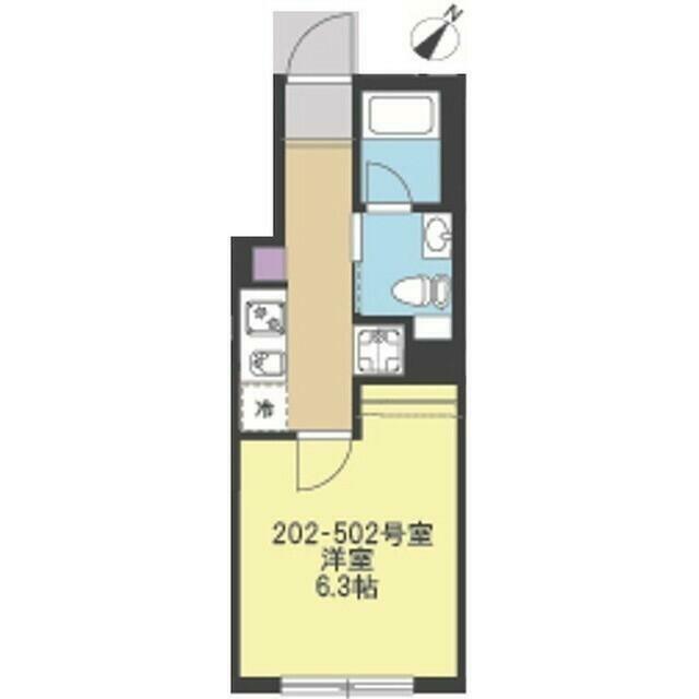 COMFORT YOKOHAMA(1K/2階)の間取り写真