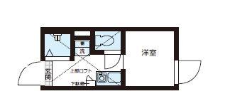 QUQURI北新宿(ワンルーム/2階)の間取り写真