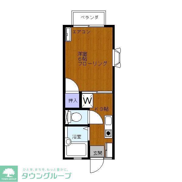 ハイム アスカ(1K/2階)の間取り写真