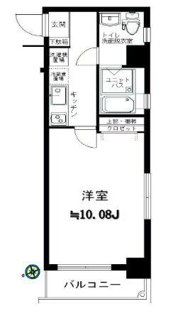 ヴェローナ白金(1K/5階)の間取り写真