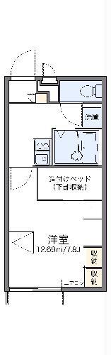 レオパレス北原(1K/2階)の間取り写真