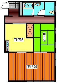 エクセレント21(2DK/2階)の間取り写真