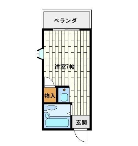 メゾンエトワール(ワンルーム/1階)の間取り写真