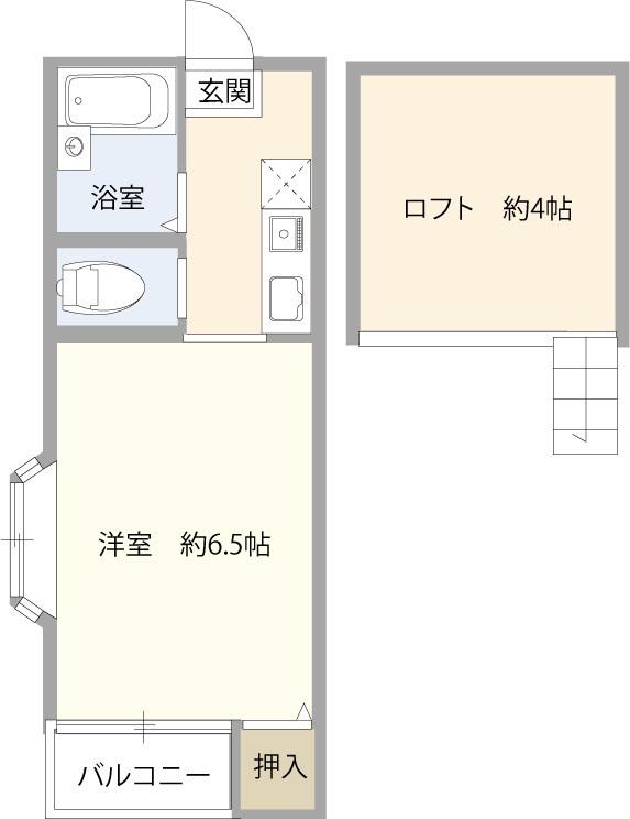 イル・レガーロ博多II(1K/1階)の間取り写真