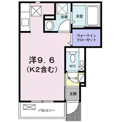 メゾン オーヴ(ワンルーム/1階)の間取り写真