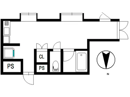 ローゼンハイム駒場(ワンルーム/1階)の間取り写真