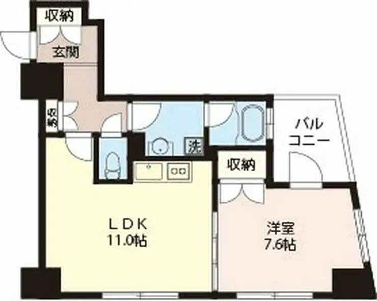 エスティメゾン浅草駒形 6階階 間取り