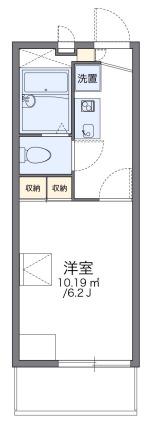 レオパレスさくら イースト(1K/3階)の間取り写真