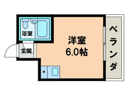 エムエスエイ山王(ワンルーム/7階)の間取り写真