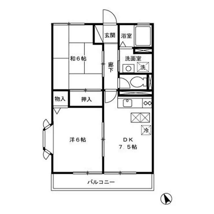 ファミールコート 1階階 間取り
