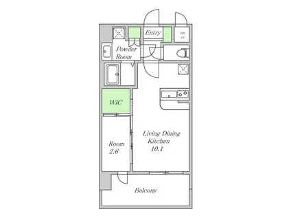セレニテ十三ミラク(1LDK/7階)の間取り写真