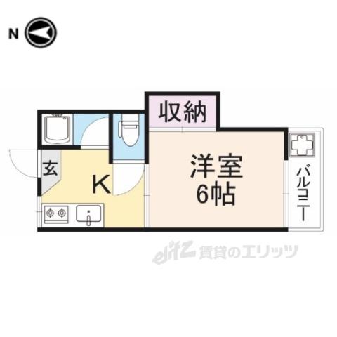 MAYUMIライフステージ1番館(ワンルーム/1階)の間取り写真
