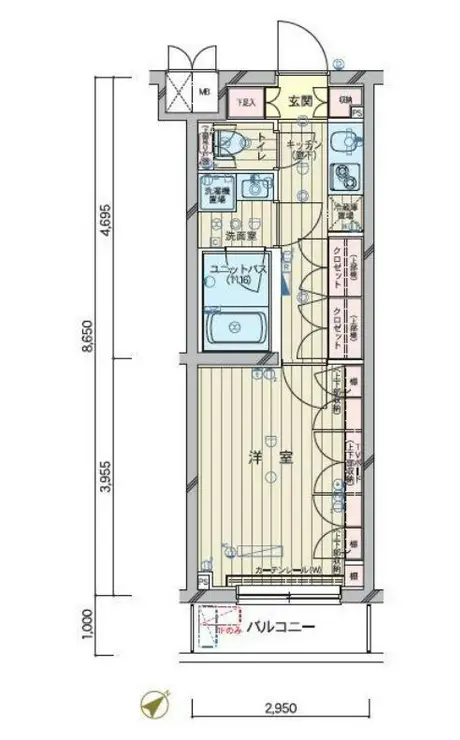 ルーブル中村橋参番館 3階階 間取り