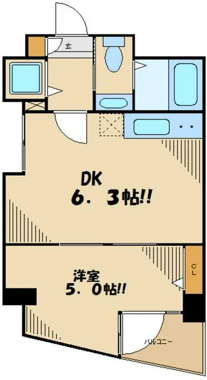エルミタージュ代田橋 5階階 間取り